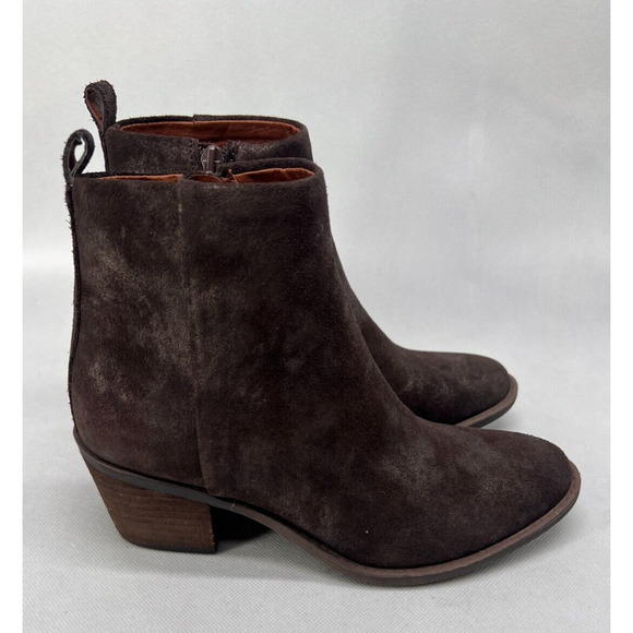 Lucky Brand Booties Women’s 6.5M/36.5 Natania Ankle Boot Bracken Aurora Brown - Picture 2 of 7